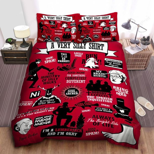 Monty Python Quilt Duvet Cover Set Bedroom Decor Children Bedding3-Piece Bedding Set