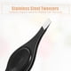 thumbnail image 2 of Pinza de cejas antideslizante Unique Bargains Pinza de cejas para mujeres Peinado de cejas 3.78"x0.63" Negra, 2 of 7