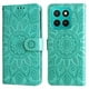 thumbnail image 1 of Funda tipo cartera FOXDOCK para Honor X8C , diseño girasol en relieve, cuero PU, cierre magnético, soporte y tarjetero, 1 of 5