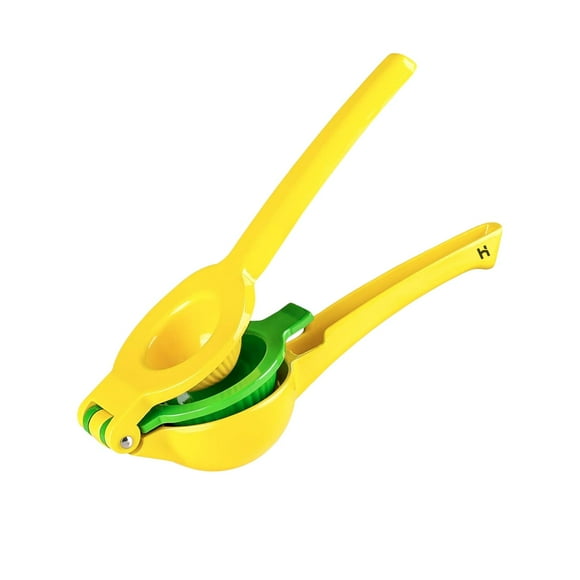 Exprimidor Prensa Manual De Limon 2-en-1 de Acero Haussen amarillo