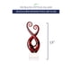 thumbnail image 3 of Centro de mesa Badash Crystal, estilo Pietro Murano, 33 cm de altura, 3 of 4