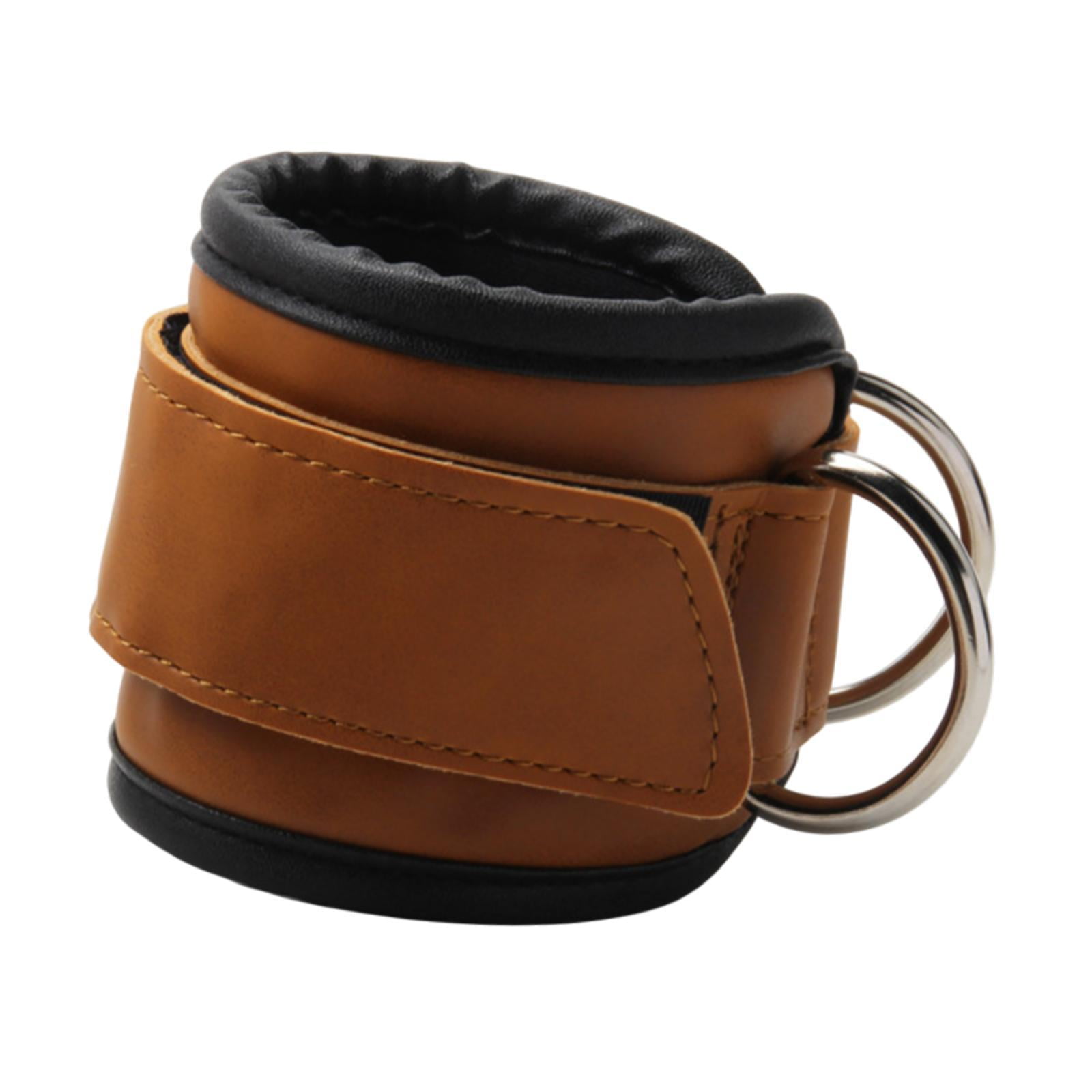 Ioensy - Correa De Tobillo Para Banda De Resistencia A La Máquina De Cable Para Entrenamiento De Fuerza En Las Piernas En Casa Marrón