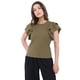 thumbnail image 1 of Polera Mujer Rib Vuelos Verde Corona, 1 of 5