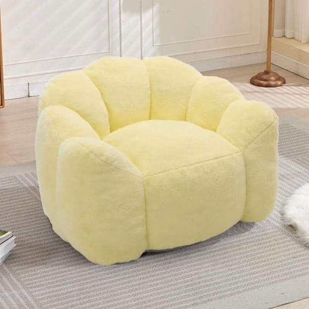Sofá de compresión tipo Lotus Sofá de bolsa de frijol adulto con anillo de tirar se puede mover fácilmente