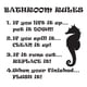 thumbnail image 1 of Decomural Bathroom Rules Bathroom WS-41027, 1 of 2