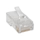 thumbnail image 1 of Conector modular TRIPP LITE RJ45 redondo trenzado UTP Cat5e, paquete de 100, 1 of 1