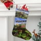 thumbnail image 2 of Minecraft Tema: Calcetines de Navidad, fino lino blanco para colgar en escaleras y chimenea, decoración navideña para el hogar, regalo de Navidad. 45cm × 32cm, 2 of 5
