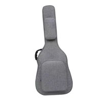 Bothyi - Funda Para Guitarra Acústica Con Bolsillos Mochila Correa De Hombro Ajustable Para Bajo Gris