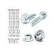 thumbnail image 4 of Bolts BoltsandNuts.com Kit de 402 pernos y tuercas de brida hexagonal JIS Clase 10.9, 4 of 6