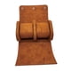 thumbnail image 5 of Estuche De Viaje Con 2 Ranuras Para Reloj, Organizador De Cuero PU Para Hombres Y Mujeres, Marrón, 5 of 5