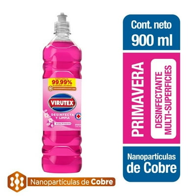 Limpiador Líquido Desinfectante Primavera 900 Ml Virutex