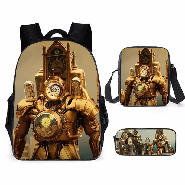 Skibidi Toilet Titan Speakerman children's backpack boy School Bag For Teenage kids Backpack Anime Travel Backpack Pencil bag