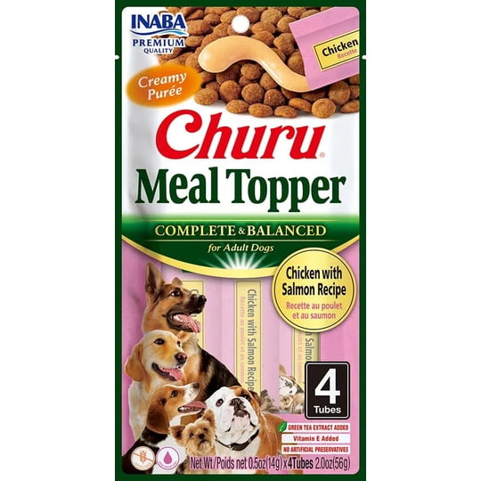 Inaba Alimento Húmedo Perro Adulto Churu Meal Topper Pollo Salmón 56g