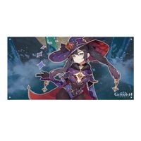 Desmarcar - Genshin Impact: Mona Chica Anime Fondo Temático Pancarta Suministros De Decoración Para Fiesta De Cumpleaños, Decoración De Fondo De Fiesta Personalizado,150X90Cm