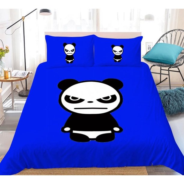 x355 Bed SheetsQuilt Cover With Zipper Closure Size Bedding Set Bedroom Decor for Adults HI-PANDA Pillow Cases Polyester Comforter Cover 3-Piece Bedding Set (1 Duvet Cover + 2 Pillow Shams) nj355