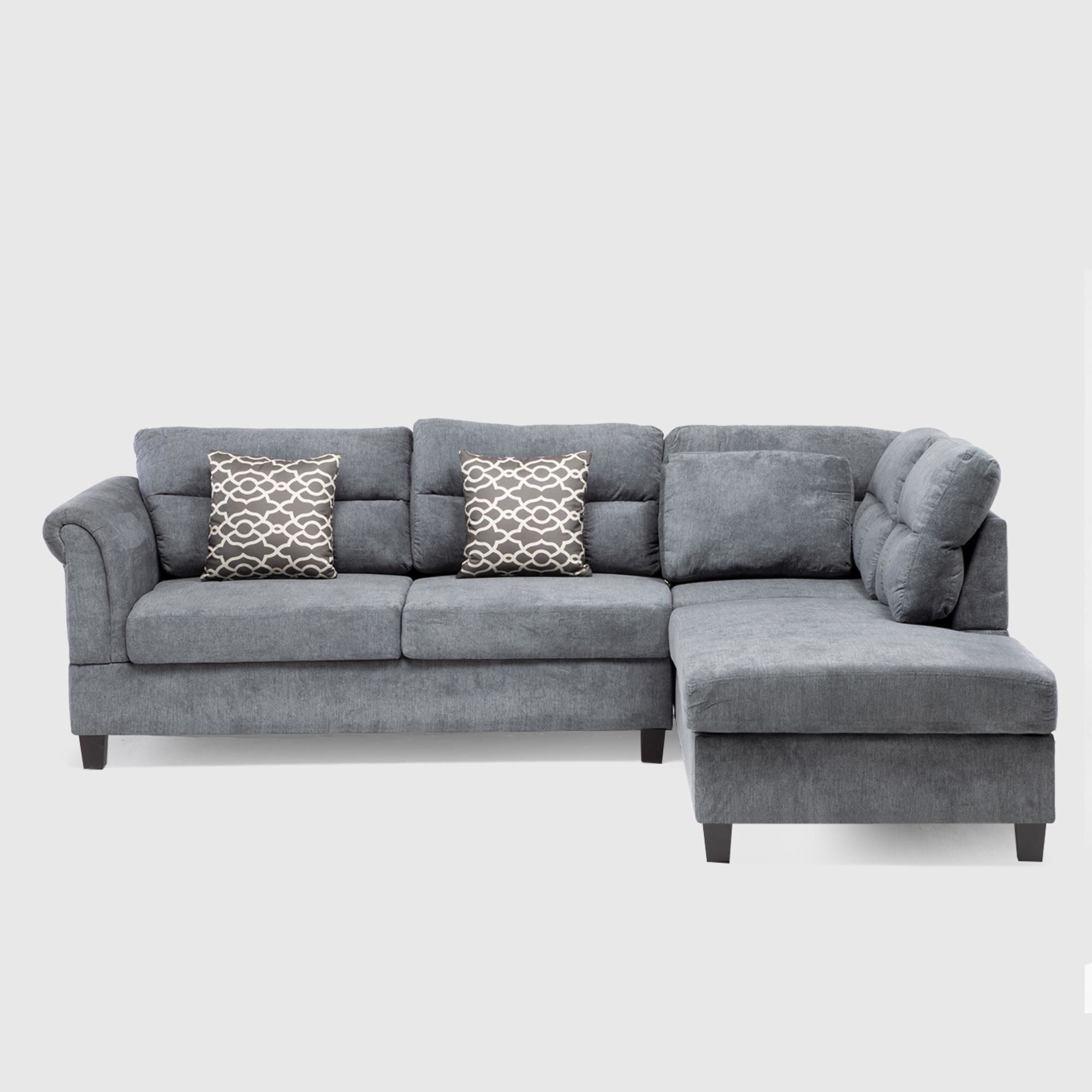 Daniels - Sofá Seccional Nebraska Derecho Gris