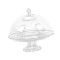 Bothyi - Soporte Para Tartas, Plato De Exhibición Para Postres, Plato Redondo Para Servir Con Cúpula Para Pastel De Caramelo