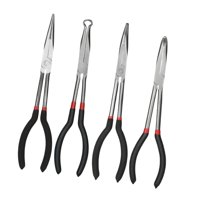 Ioensy - Juego De Alicates De Punta Larga Para Reparación De Automóviles, Portátiles, Para El Hogar, 4 Piezas