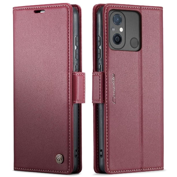 CaseMe tipo cartera Xiaomi Redmi 11A con cierre magnético, RFID, tarjetero, soporte, carga inalámbrica