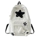 thumbnail image 1 of Y2K Girls Star Pattern Laptop Backpack Teen Student Large Capacity School Bookbag Corduroy Rucksack Double Strap Shoulder Bag, 1 of 3