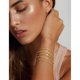 thumbnail image 3 of Set de 5 pulseras Gokeey chapadas en oro de 14K, 3 of 3