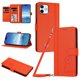 thumbnail image 1 of Funda Cartera Trébol para iPhone 12/12 Pro con Ranuras Tarjetas y Carga Inalámbrica Naranja, 1 of 6
