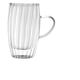 thumbnail image 2 of Taza de vidrio transparente doble pared con relieve – 450 ml, 2 of 2