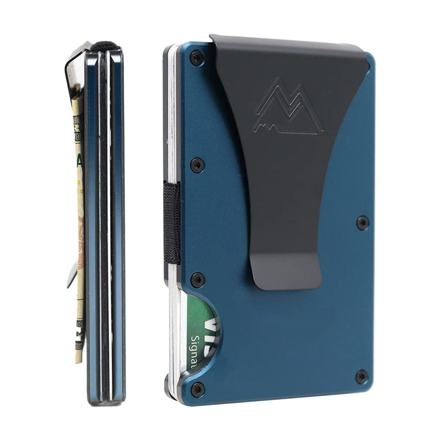 Mountain Voyage Co - Cartera Minimalista Con Rfid Delgada Azul Marino