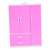 Magideal - Ropa De Muñeca Armario Muñeca Almacenamiento Ropa Armario Simulación Casa De Muñecas Decoración Con Cajón Armario De Muñecas Decoración De Dormitorio