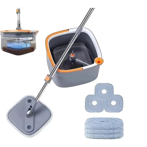 Genérico - Trapeador Ultra Giratorio De 360° Función De Lavado Y Secado