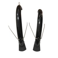 Magideal - Guardabarros De Bicicleta Plegable Para Rueda De 20 Pulgadas, Guardabarros De Bicicleta Plegable Negro, Juego De Guardabarros Delantero Y Trasero, Fác Estilo B