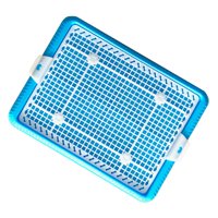 Magideal - Orinal De Entrenamiento De Malla, Bandeja De Entrenamiento Para Inodoro, Orinal Antideslizante Para Interior, Bandeja Para Orinal Para Perros Pequeños , Azul