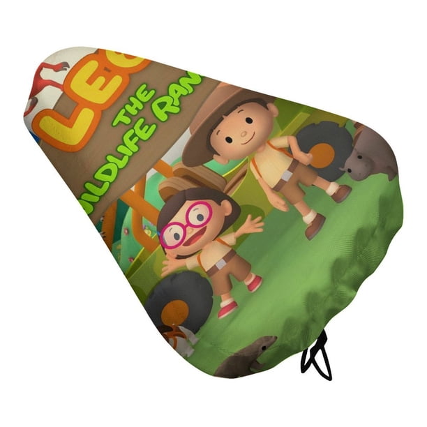 Leo, Guardián de la Vida Silvestre Funda de Asiento de Bicicleta Impermeable, Cojín Elástico Suave, Protector contra Lluvia, Polvo y UV