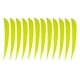 thumbnail image 5 of 12 piezas de 5 pulgadas Fletching Flecha Plumas Tiro con arco Pavo Pavo plumas fluorescentes amarillas, 5 of 5