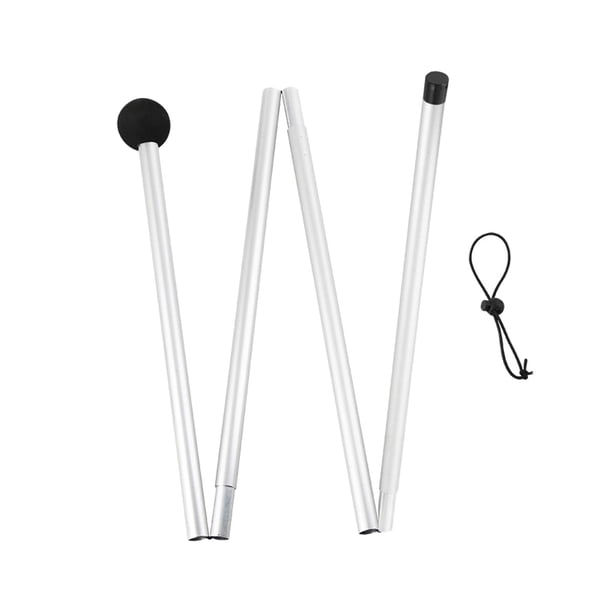 Postes de Tienda de Campaña, Varillas para Toldo para Exteriores, Soporte Telescópico, Aleación de Aluminio, Soporte para Toldo de Camping, Varillas P Punta plana de 16 M