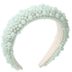 thumbnail image 1 of Diademas acolchadas de perlas para mujer: bandas anchas con cuentas acrílicas, aros barrocos, accesorios para el cabello hechos a mano para niñas., 1 of 5