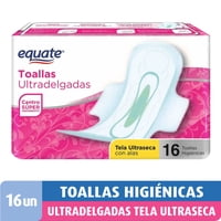 Toallas Higiénicas Con Alas Ultradelgadas Tela Ultraseca 16 Un Equate