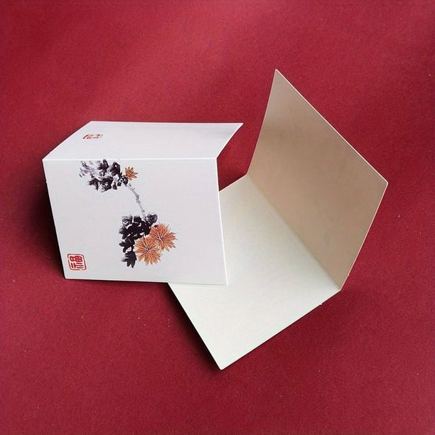 Send Your Warm Wishes with 10pcs Chinese Floral Theme Greeting Cards - Perfect for Birthdays, Thank You