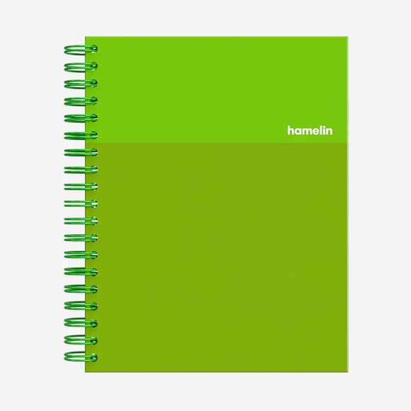 Cuaderno Hamelin 20x25 cm Rayado Universitario 150 páginas Verde Esmeralda
