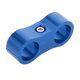 thumbnail image 1 of Separador De Manguera De Combustible De Combustible De 2 Orificios De Coche Abrazadera De Aceite De Combustible Línea De Combustible Adaptador AN6 AZUL, 1 of 5