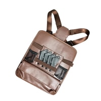 Magideal - Bolsa De Pecho Para Peluquero, Bolsa De Tijera De Peluquería, Versátil, Ligera, De Cuero Pu, Peines Para Cortapelos, Organizador, Bolsa De Herramienta Marrón