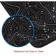 thumbnail image 4 of Alfombrilla de ratón SANWUMIAN 80 x 30 cm Negra con líneas geográficas, 4 of 6