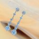 thumbnail image 3 of Aretes Colgantes de Moissanita para Mujer de Plata Esterlina S925 de 3 a 6 Quilates Color D VVS1 Aretes de Diamante para Mujer con Certificado, 3 of 9