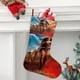 thumbnail image 2 of Mujer Maravilla Tema: Calcetines de Navidad, fino lino blanco para colgar en escaleras y chimenea, decoración navideña para el hogar, regalo de Navidad. 45cm × 32cm, 2 of 5