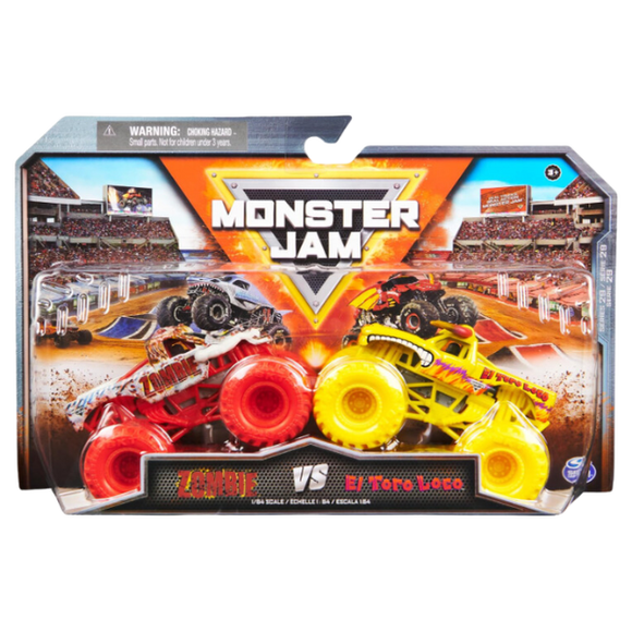 Monster Jam Vehículo 1.64 Pack de 2 Colores surtidos 1un