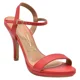 thumbnail image 1 of Sandalia Mujer Taco Alto Eco Cuero Rojo Rubí Vizzano, 1 of 3