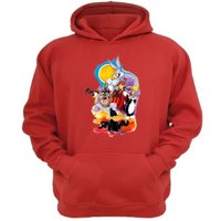 Genérico - Polerón Canguro Dibujos Animados Lt Rojo Talla S Unisex