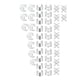 thumbnail image 2 of 40 Piezas Dreadlocks Beads Aros para Trenzas Joyería de Cabello Moda Aleación Duradera Apertura Ajustable Adecuado para Jóvenes Fiestas Uso Personal Plata 40 piezas, 2 of 5