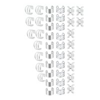 Ioensy - Pinzas Para Trenzas, Adornos Para El Cabello, Anillos Para Exhibiciones, Fiestas, Festivales, Plata, 40 Unidades