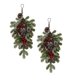thumbnail image 1 of 2xArtificial Christmas Teardrop Swag Colgante De Pared Garland Swag Decoración Para El Hogar, 1 of 4